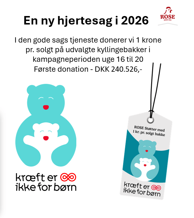 1 kr. pr. bakke kylling til Kræft er ikke for børn 
